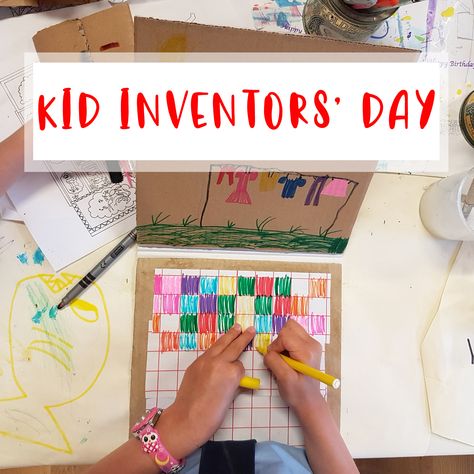 Friday was Kid Inventor's Day and to celebrate I wrote a blog post about it and what creativity and invention in the classroom mean to me  Read it here  #kidinventorsday #creativechildren #creativechildhoods #cardboardcrafts Invention Activities For Kids, Inventions Kindergarten, Inventors And Inventions For Kids, Invention Convention Ideas For Kids, Kid Invention Ideas Projects, Kids Inventions Projects For School, Inventions For Kids Projects, Invention Ideas For School Projects, Invention Ideas For Kids