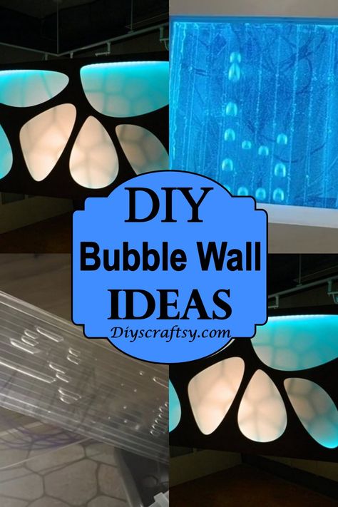 Fake Bubbles Decorations, Diy Bubble Tube, Bubble Lamp Diy, Hanging Jellyfish Decor Diy, Sensory Room Wall Ideas, Bubble Classroom Theme, Diy Bubble Garland, Water Bubble Wall, Aquarium Decorations Diy