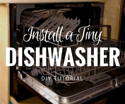 Rv Dishwasher, How To Use Dishwasher, Travel Trailer Hacks, Small Dishwasher, Compact Dishwasher, Black Dishwasher, Rv Renovations, Camper Living, Stainless Steel Dishwasher