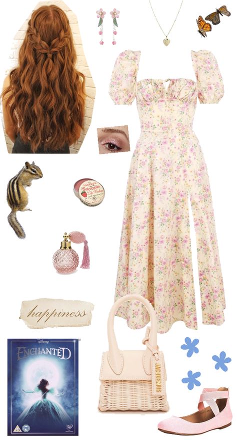 Hopeless Romantic Outfit, Aphrodite Inspired Outfits, Cute Outfits Polyvore, Taylor Swift Enchanted, Soft Eye Makeup, Pink Ballet Flats, Honeymoon Outfits, Outfits Polyvore, Romantic Outfit