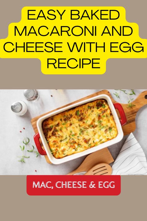 baked macaroni and cheese with egg Baked Macaroni And Cheese With Egg, Baked Mac And Cheese With Egg, Mac And Cheese With Eggs, Mac And Cheese Recipe With Egg, Mac Abd Cheese, Easy Baked Macaroni And Cheese, Making Sweet Potato Fries, Easy Mac N Cheese, Baked Mac And Cheese Recipe