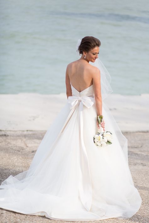 Bridal Portrait by the Lake | photography by http://emiliajanephotography.com/ Wedding Dress Back, Finally Engaged, Wedding Dress With Bow, Bow Wedding Dress, Sweetheart Wedding Dress, Wedding Fun, Wedding Dresses Beaded, Museum Wedding, Beaded Wedding