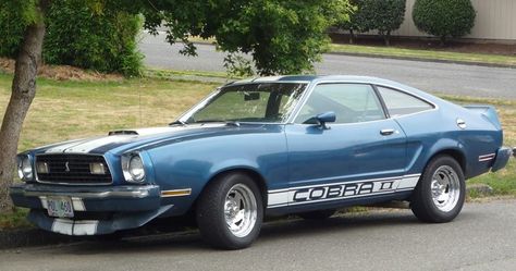 1975 Mustang Cobra Midnight Drive, Cars Mustang, Ford Mustang Shelby Cobra, Blue Mustang, 1973 Mustang, Amc Javelin, Ford Mustang Cobra, Creative Car, Mustang Mach 1