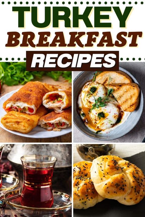 Try these Turkish breakfast ideas for something new and exciting. From eggs to pizza to pastries, these traditional Turkish recipes are such a treat. Turkish Pastry Recipes, Turkish Breakfast Recipes, International Breakfast Recipes, Traditional Turkish Recipes, Turkish Breakfast Ideas, Turkish Recipes Traditional, Turkish Recipes Traditional Breakfast, Turkey Breakfast Recipes, Turkey Couple