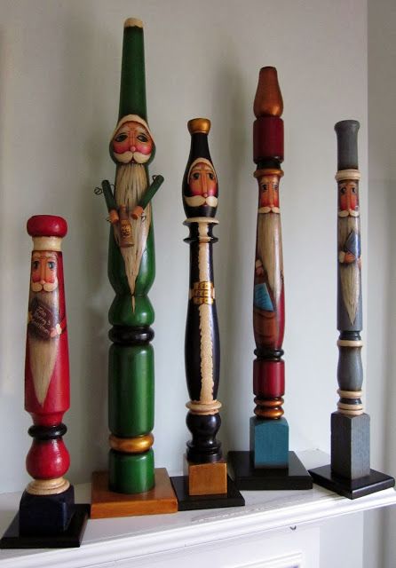 Sneeuwmannen van tafelpoot Spindle Santas, Painted Spindles, Spindle Snowmen, Staircase Spindles, Spindle Crafts, Santa Crafts, Christmas Paintings, Christmas Wood, Winter Crafts