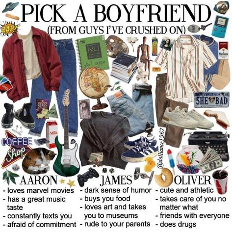 pick a boyfriend :c Pick A Boyfriend, Skateboard Style, Estilo Hipster, Niche Memes, Dark Sense Of Humor, Mood Clothes, Fashion Moodboard, Look Retro, Mia 3