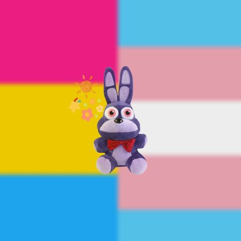 bonnie flag trans and pansexual Trans And Pan Flag, Icons Trans, Pan Flag, Micheal Afton, Pansexual Flag, Trans Flag, Fnaf Wallpapers, Leo Dicaprio, Lgbt Art