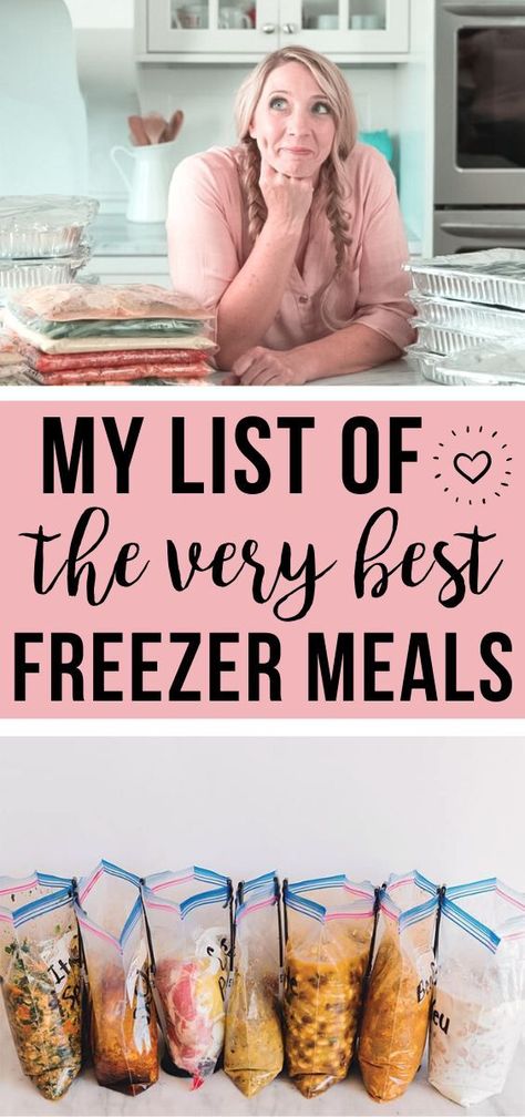 Freezer Prep Meals Crock Pots, Freezer Food Prep Meals, Best Freezer Friendly Meals, Freezer Meal Prep Dinners, Freezer Dinners For Two, Flavorful Meal Prep Recipes, Freezer Bag Dinners, Family Freezer Meal Prep, Freezer Meal Plan With Grocery List