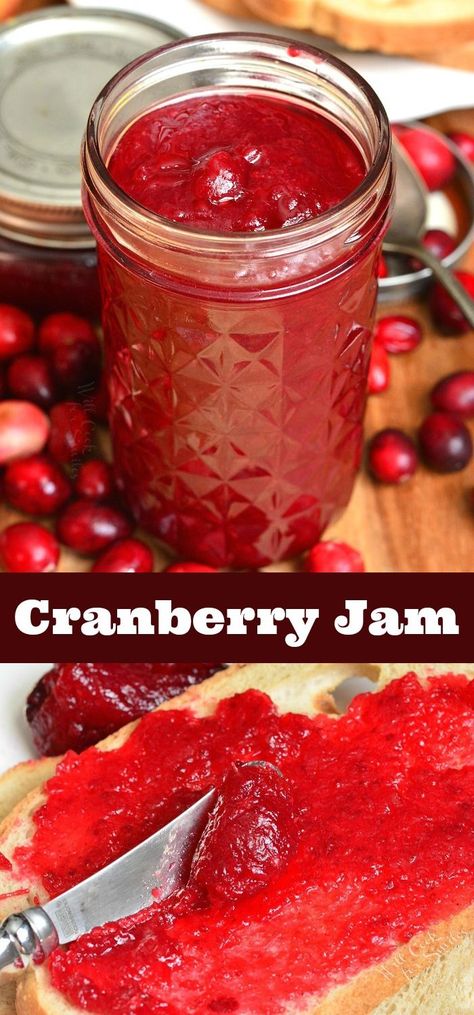 Cranberry Preserves, Jam Breakfast, Cranberry Jelly, Cranberry Jam, Christmas Jam, Canning Jam, Homemade Jelly, Jam And Jelly, Cranberry Recipes