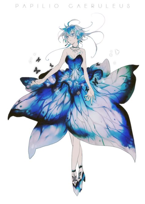 Senyu | Ares Butterfly Character Design, Butterfly Oc, Cartoon World, Cute Anime Chibi, Anime Princess, Fashion Design Drawings, Fantasy Clothing, Drawing Poses, Anime Outfits