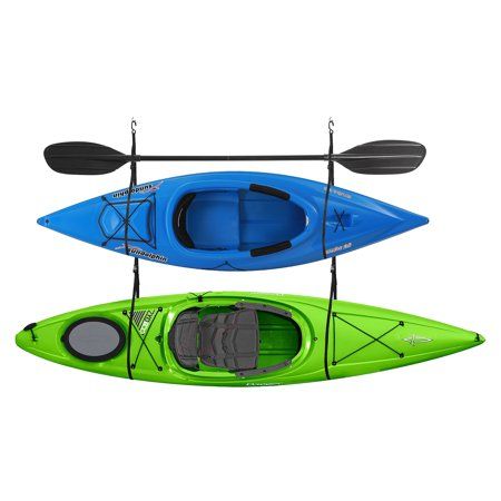 2029 Double Kayak Storage Strap GarageCanoe Hoists 100 lb Capacity Lifetime Warranty Vertical Kayak Storage, Kayak Hanger, Kayak Hoist, Canoe Storage, Kayak Storage Rack, Double Kayak, Tandem Kayaking, Kayak Storage, Kayak Rack