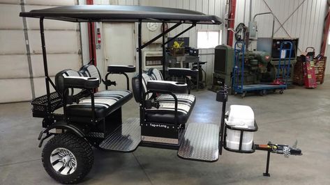 Golf Cart Trailer, Ranger Atv, Side By Side Accessories, Outdoor Patio Ideas Backyards, Custom Golf Carts, Atv Trailers, Reverse Trike, Trailer Ideas, Beach Golf