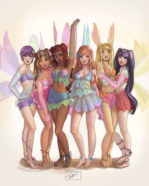 Toshiasan Art, Klub Winx, Girly Pop, Sans Art, Pop Icons, Pinturas Disney, Girls Cartoon Art, Winx Club, Animated Characters