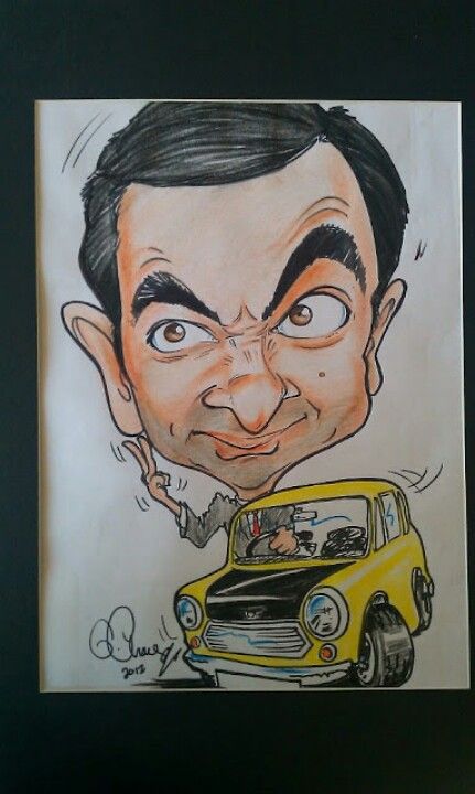 Mr Bean Caricature, Mr Bean Cartoon, Mr Ben, Caricature Sketch, Graffiti Lettering Fonts, Human Drawing, Mr Bean, Caricature Drawing, Cartoon Sketches