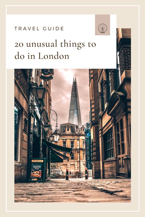 Here are 20 fun and quirky things to do in London, away from the main tourist traps, to give you a totally new and unique London experience. | #london #secretlondon #quirkylondon #londonengland | pocketwanderings.com London Highlights, Hidden London, London Travel Guide, Europe City, Travel Guide London, City Breaks, Things To Do In London, Unusual Things, Visit London