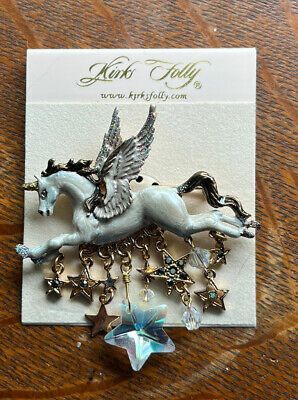 Kirks Folly Jewelry, Unicorn Pin, Pegasus Unicorn, Angel Brooch, Autumn Necklace, Unicorn Pendant, Kirks Folly, Horse Jewelry, Vintage Fairies