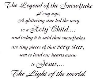 Live. Love. Read. : The Legend of the Snowflake & 1 more Chritstmas Mo... Snowflake Poem, Snowflake Quote, Christmas Legends, Christmas Card Verses, Holiday Script, Card Verses, Christmas Scrapbooking, Christmas Sentiments, Christmas Poems