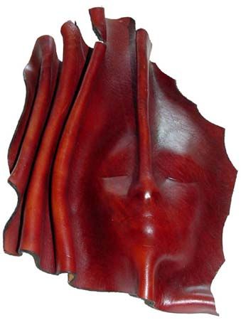 Leather Sculpture Art, Leather Sculpting, Leather Sculpture, Metal Mosaic, Paper Leather, Pottery Design, Leather Mask, Concrete Crafts, Ceramic Hand