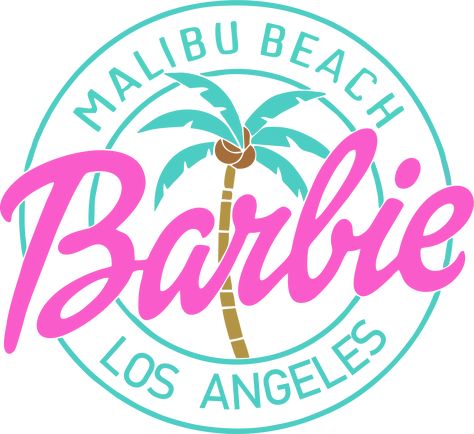 Barbie Sublimation Designs, Malibu Art, Barbie Svg, Barbie Pool Party, Beach Barbie, Barbie Malibu, Disney Frames, Coffee Artwork, Barbie Room