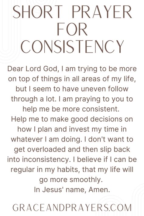 Are you seeking prayers for consistency? Then we hope you can use these 7 confident prayers to stay consistent in different facets of your life! Click to read all prayers for consistency. Stay Encouraged Quotes Faith, Prayers To Overcome Laziness, Prayers For Success Dreams, Prayers For Studying, Bible Verses For Consistency, Prayer For Focus And Concentration, Prayers For Growth, Prayer For Procrastination, Biblical Affirmations For Men