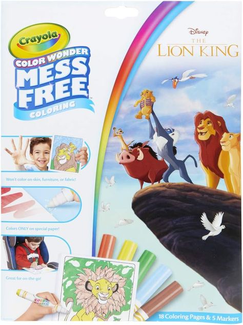 Lion King Coloring Pages, Lion King Toys, Color Wonder, Wonder Book, Mini Marker, Dot Markers, Disney Lion King, Coloring Markers, Page Marker