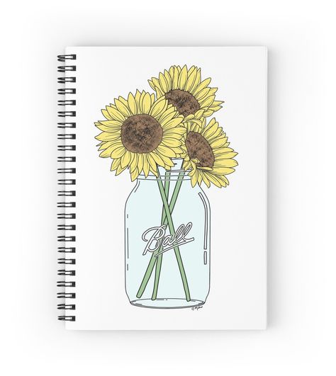 Sunflower In Mason Jar Tattoo, Mason Jar With Sunflowers Tattoo, Sunflower Mason Jar Tattoo, Mason Jar With Flowers Drawing, Bouquet Of Sunflowers Tattoo, Mason Jar Tattoo, Mason Jar Art, Wildflower Drawing, Sunflower Vase