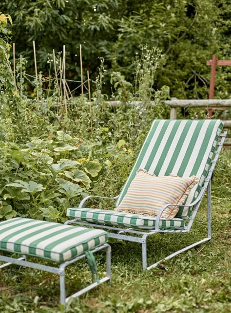 Wooden & Metal Outdoor Furniture | Rowen & Wren Garden Guide, Wren, Garden Chairs, Garden Room, Amazing Gardens, Outdoor Patio Furniture, Garden Inspiration, Outdoor Living Space, Sun Lounger