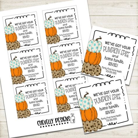 October Referral Gifts, Wound Care Marketing Ideas, Thanksgiving Marketing Gifts, Fall Sales Blitz Ideas, Fall Marketing Gifts, Marketing Food Ideas, Thanksgiving Referral Gifts Marketing, Health Care Marketing Ideas, Fall Referral Gifts Marketing