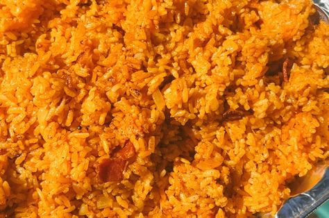 Chamorro Red Rice (Instant Pot) Guam Red Rice Recipe, Chamorro Red Rice Recipe, Chamorro Desserts, Chamorro Culture, Chamorro Flour Titiyas, Red Rice Recipe, Chamorro Recipes, Red Rice, Rice Ingredients