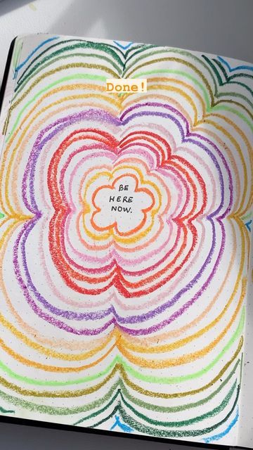 Drawing Therapy, Time Is An Illusion, Color Therapy Healing, Doodle Quotes, Drawing Activities, Art Journal Therapy, Mindfulness Activities, Bullet Journal Art, Sketchbook Pages