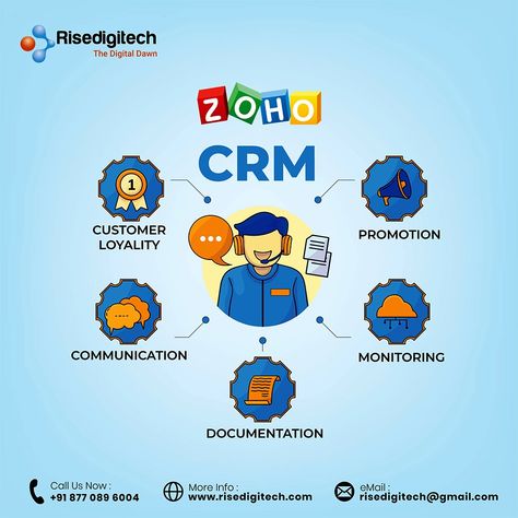 🌟 Manage leads, contacts, and opportunities effortlessly. Visit our website👉 https://zurl.co/JenU for more information. Let's grow your business together! 💼✨ #ZohoCRM #Risedigitech #business #success #CRM #software #digitalmarketing Crm Software, Web Development Company, Indore, Creative Ads, Business Success, Ad Design, Grow Your Business, Growing Your Business, Web Development