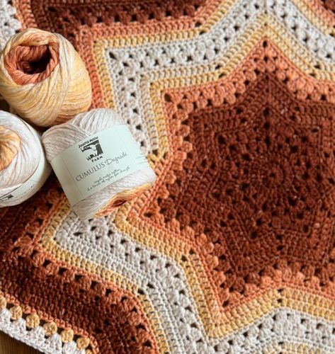 It’s ✨6-Day Star Blanket September✨ Pattern: 6-Day Star Blanket (link in bio) 🧶 @junipermoonfarm Cumulus Degrade in Senna Sandcastle Supplied by the wonderful @knittingfever #6daystarblanket #6daykidblanket #6daycrochet #babyblanket #newbaby #bespokebabygifts #crochetforbaby #crochetaddict #crochet 6 Day Star Blanket Crochet, 6 Day Star Blanket, Star Blanket Crochet, Crochet Star Blanket, Crochet Star, Star Blanket, Crochet Design Pattern, Crochet Stars, Crochet Inspo