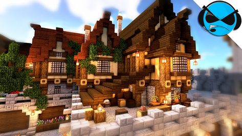 Medieval Docks, Minecraft Building Ideas Medieval, Minecraft Aesthetics, Minecraft Medieval Village, Minecraft Castle Blueprints, Building A New House, Minecraft Building Blueprints, Minecraft Building Ideas, Minecraft Kingdom