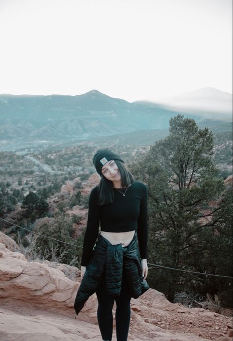 Alternative Hiking Outfit, Punk Hiking Outfit, Gothic Hiking Outfit, All Black Hiking Outfit, Emo Hiking Outfit, Grunge Hiking Outfit, Goth Running Outfit, Alt Hiking Outfit, Goth Camping Outfit