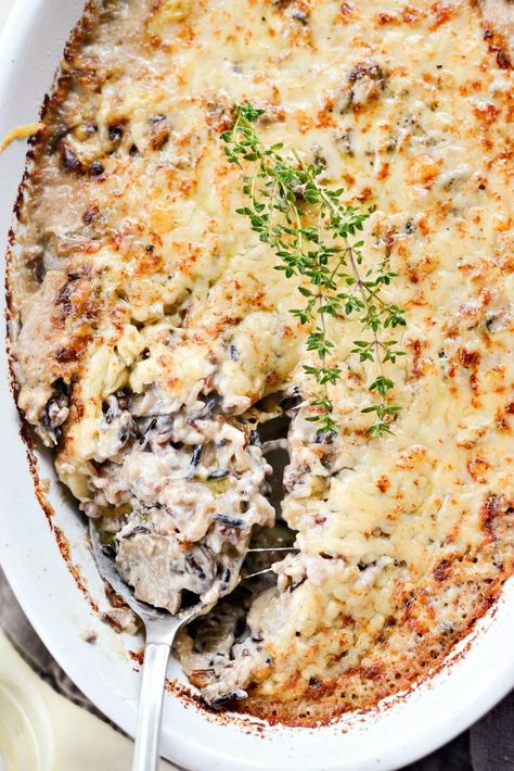 Wild Rice Mushroom Casserole, Rice Casseroles, Sides Potatoes, Wild Rice Recipes, Wild Rice Casserole, Mushroom Casserole, Cooking Wild Rice, Recipe Art, Rice Casserole Recipes