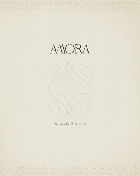 Welcome to the World of Amora — Your Premier Luxury Concierge Service Specializing in Travel and Event Planning Worldwide. Art Direction, Logo Type, Social Media & Brand Design in House. (www.meavota.co) Client — @amoraconcierge Garment Tags Design, Luxurious Logo Design, Luxury Travel Branding, Aesthetic Document, Event Design Branding, Logo Design Event, Elegant Branding Design, Luxury Brand Packaging, Brand Design Inspiration