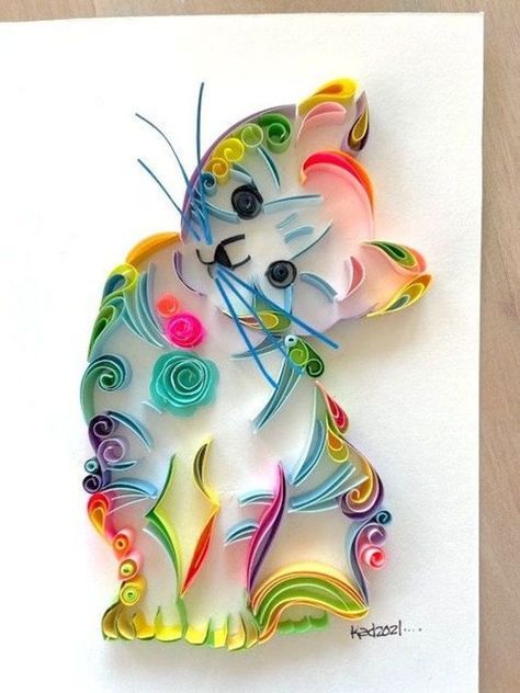 Quilled Animals, Diy Quilling Crafts, Quilling Animals, Quilling Pattern, Arte Quilling, Paper Quilling Tutorial, Paper Quilling For Beginners, Paper Quilling Flowers, Paper Quilling Jewelry