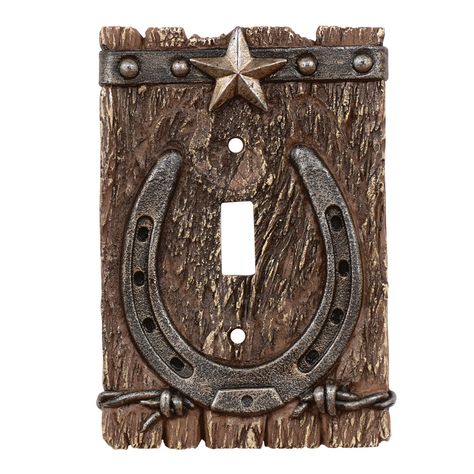 Cowboy & Western Light Switch / Plate Covers Rustic Switch Plates, Western Style Decor, Rustic Lodge Decor, Dreamy Decor, Black Forest Decor, Ranch Decor, Forest Decor, Toggle Light Switch, Southwestern Decorating