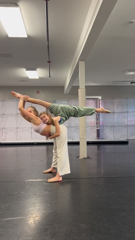 Your next partner trick 🤌🏼 #acrodance #acrodancer #acrotricks #acroskills #dancestudio #lifeofdancer #catherinesdancestudio… | Instagram Beginner Acro Partner Tricks, Acro Poses For 2, Two People Tricks, Acro Dance Poses, Partner Dance Poses, Partner Tricks, Acrobatic Poses, Acrobatic Tricks, Acro Poses