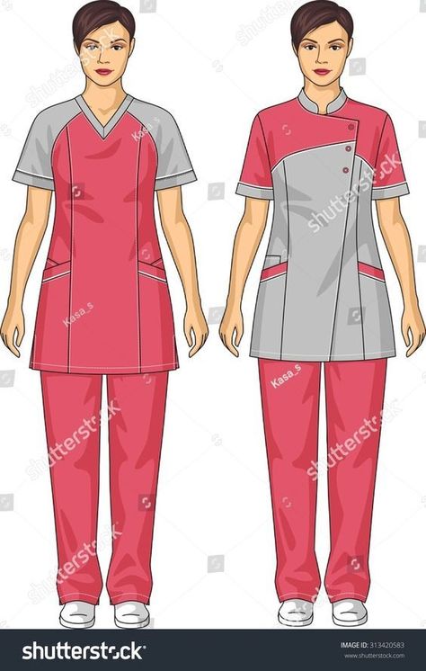 Scrubs Uniform Pattern, House Keeping Uniform, Scrub Suit Design, Clothing Sewing Patterns Free, Cook Clothes, Medical Scrubs Fashion, Spa Uniform, Medical Scrubs Outfit, Scrub Suit