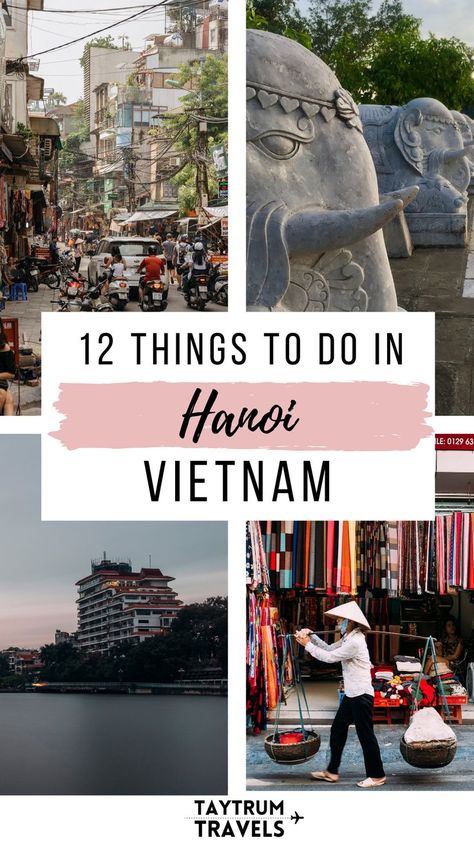 Here are 12 fun things to do in Hanoi, Vietnam. Plus they are backpacker, budget friendly. 😁 Hanoi Things To Do, Vietnam Itinerary, Tokyo Japan Travel, Vietnam Travel Guide, Visit Vietnam, Japan Travel Tips, Overseas Travel, Beautiful Travel Destinations, Southeast Asia Travel