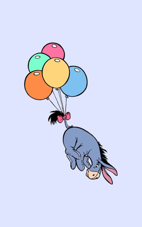 Eeyore Wallpaper, Wallpaper Mobile, Winnie The Pooh, Balloons, Festival, Disney