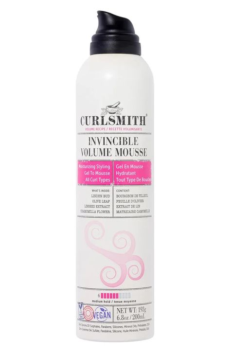 Shop CURLSMITH Online | Nordstrom Fine Curly Hair Products, Hair Gel For Curly Hair, Best Hair Mousse, Mousse Hair, Curly Hair Mousse, Volume Mousse, Healthy Curly Hair, Ocean Goddess, Types Of Waves