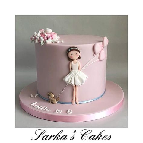 Ballerina Birthday Cake, Fondant Girl, Lumberjack Cake, Birthday Cake Designs, Toddler Birthday Cakes, Party Birthday Cake, Cake Designs For Girl, Ballerina Cake