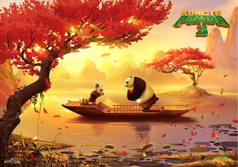 Kung Fu Panda- Inner Peace by pollito15.deviantart.com on @DeviantArt Switch Board Art, Po And Tigress, Dreamworks Art, Kung Fu Panda 3, Me Vale, Dreamworks Movies, Deleted Scenes, Panda Art, Cartoon World