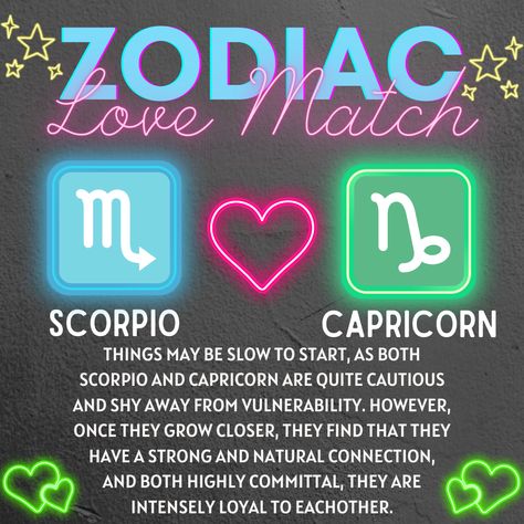 This week's compatibility couple is Scorpio and Capricorn! #metaphysicalshop #astrology #zodiac #crystalshop #shopsmall #localbusiness #scorpioseason Pisces X Scorpio Couple, Pisces Compatibility Chart, Pisces And Scorpio Compatibility, Pisces Woman Scorpio Man, Scorpio And Pisces Relationship, Scorpio And Pisces, Pisces Relationship, Best Zodiac Couples, Scorpio Compatibility