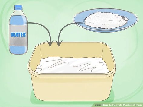 Easy Ways to Recycle Plaster of Paris: 11 Steps (with Pictures) Plaster Of Paris Crafts Ideas Diy, Porcelain Recipe, Paris Bathroom, Paris Crafts, Craft Hacks, Dance Background, Bathroom Crafts, Diy Plaster, Plaster Crafts