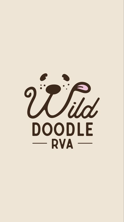 Secondary logo for Wild Doodle RVA- a dog walking business in Richmond, Virginia #graphicdesign #branding #branddesigner #logodesign #logoinspiration #retrologo #retrodesign #designideas #designer Dog Walking Branding, Dog Walking Business Logo, Dog Walking Illustration, Dog Business Logo, Dog Apps, Dog Logos Ideas, Dog Walking Logo, Animal Design Illustration, Walker Logo