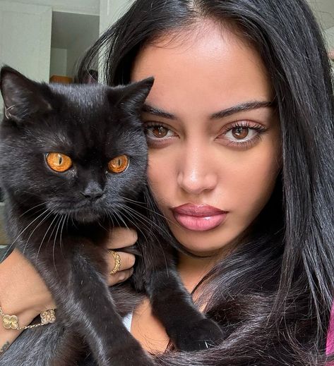 Cindy Kimberly Cat - IG Post April 26, 2024 Cat Beauty Aesthetic, Wolfiecindy Hair, Black Catwoman, Brunette Inspiration, Makeup Looks Cindy Kimberly, Cindy Kimberly Make Up Eyes, Cindy Kimberly Face Morph, Cindy Wolfie, Wolfie Cindy