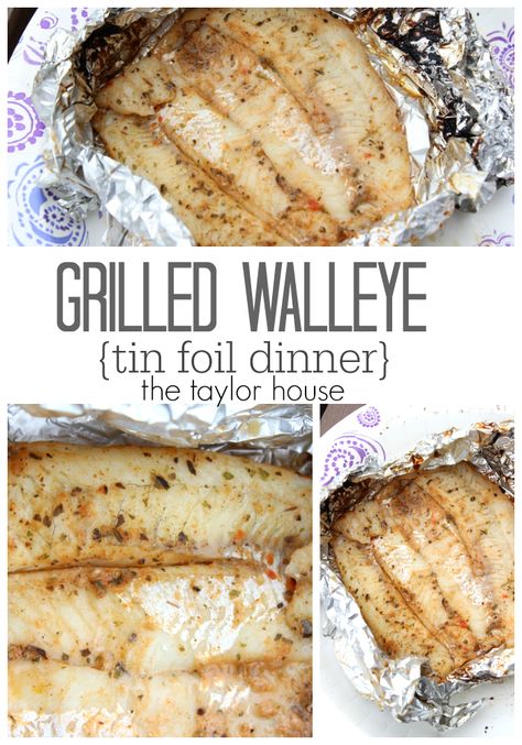 Tin Foil Packs: Citrus Grilled Walleye Grilled Walleye Recipes, Grilled Walleye, Foil Recipes, Walleye Recipes, Fish Cooking, Walleye Fish Recipes, Healthy Cheese, Foil Dinners, Foil Packs